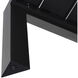 Merano 70 X 40 inch Black Outdoor Dining Table